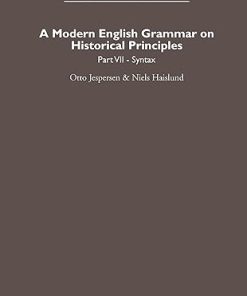 A Modern English Grammar on Historical Principles