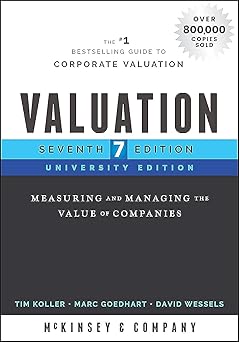 WILEY Valuation Measuring and Managing the Value of Companies University Edition