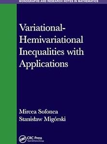 CRC Press Variational-Hemivariational Inequalities with Applications