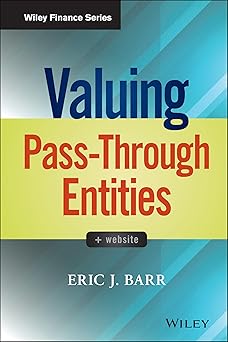 Valuing Pass-Through Entities