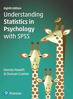 Pearson Understanding Statistics in Psychology with SPSS