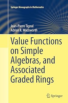 Value Functions on Simple Algebras and Associated Graded Rings