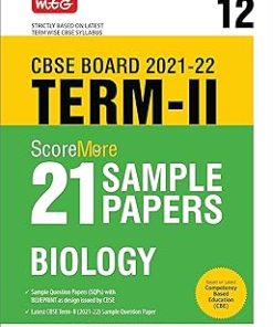 MTG CBSE Term 2 Class 12 Scoremore 21 Sample Papers Biology Book
